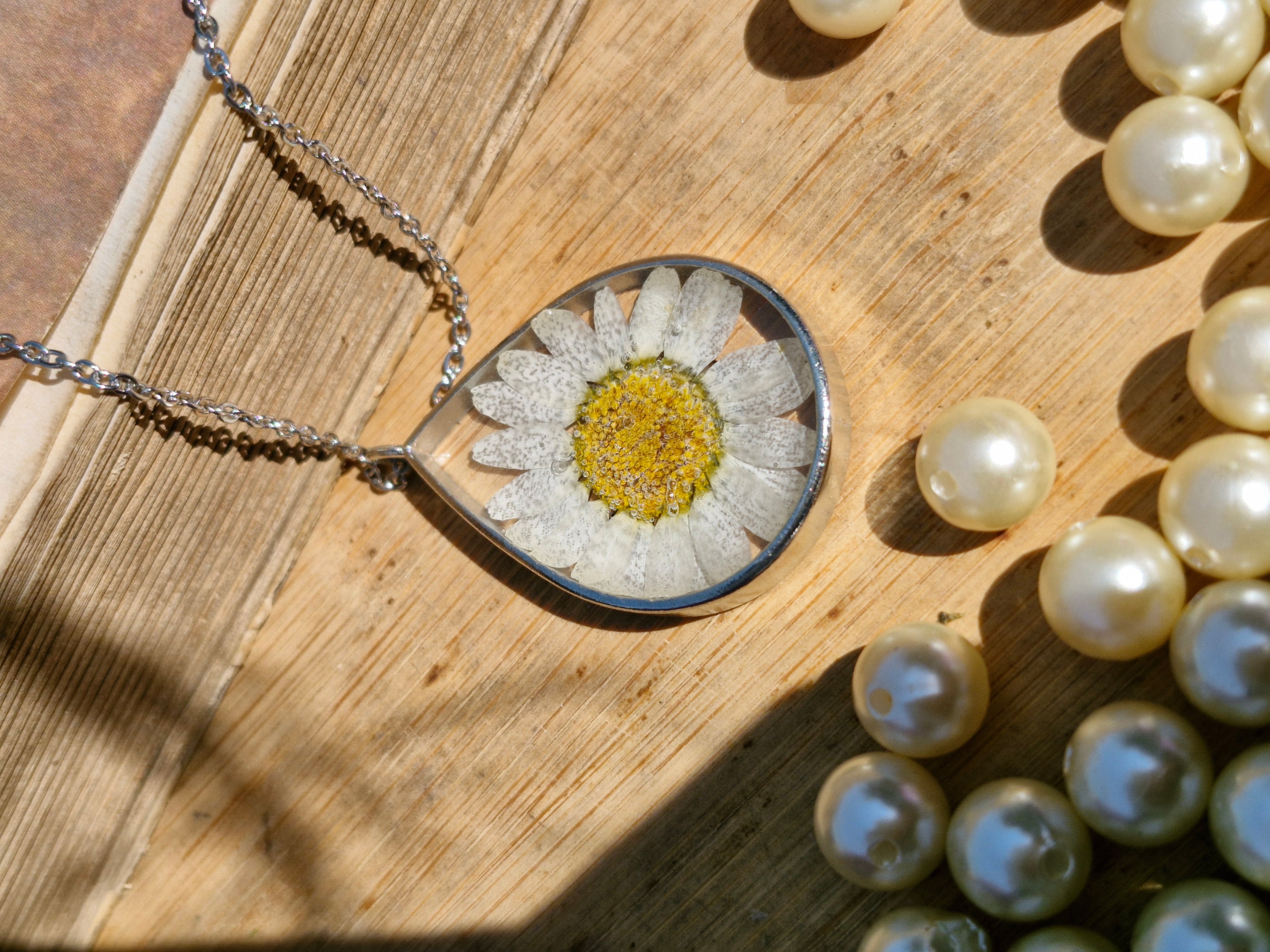 Summer Daisy Pendant - Crystal Clear Collection